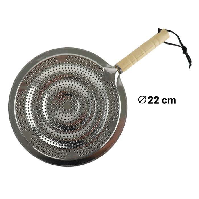 Orange85 Sudderplaatje Vlamverdeler voor Koffiepot RVS 22 cm