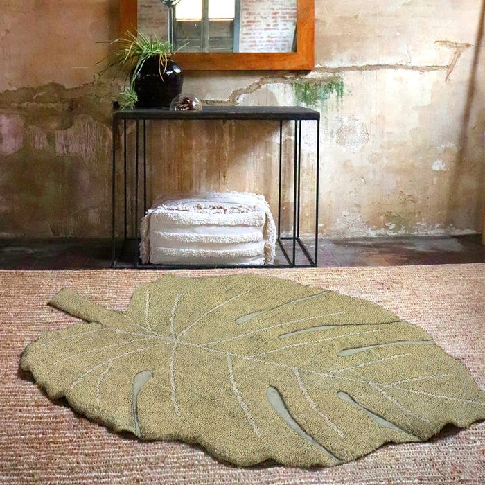 Lorena Canals Vloerkleed Monstera Olive 120 x 180 cm