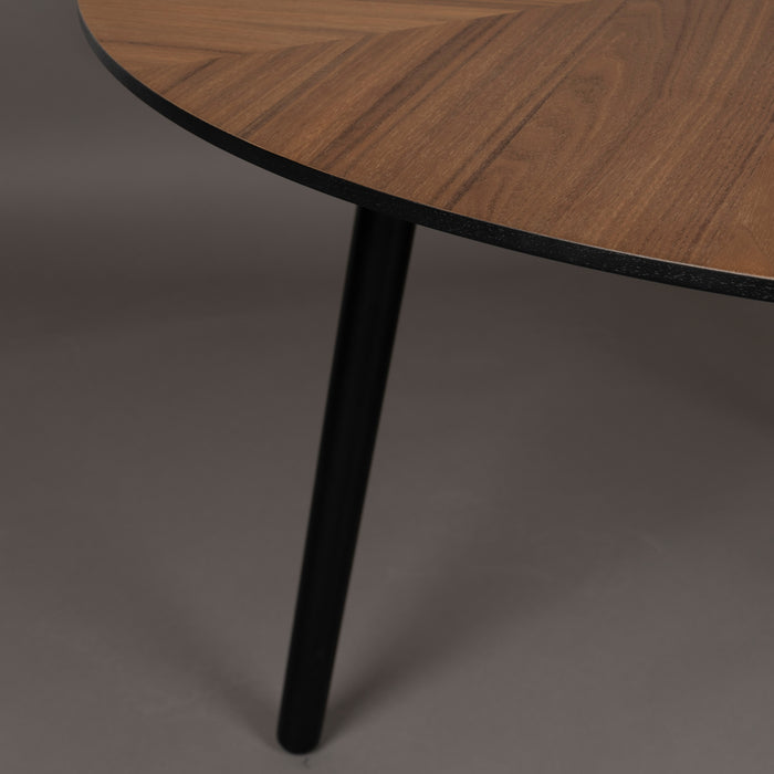 Dutchbone Clover Eettafel - Ø 120 cm - Bruin