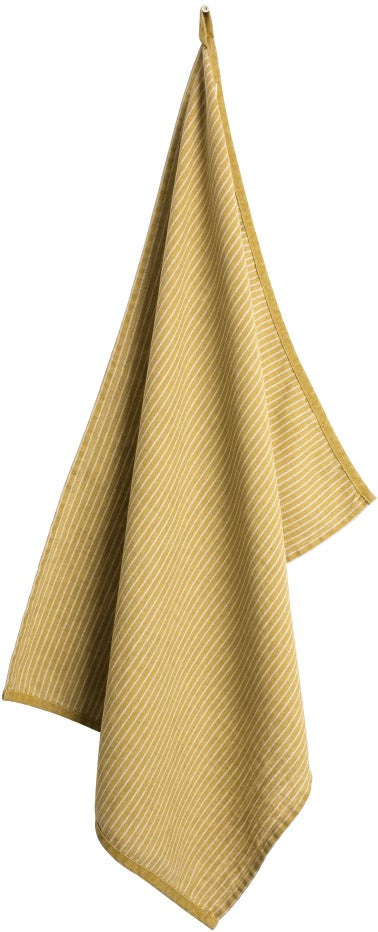 Laura Ashley Theedoek Oil Geel Streep 50x70cm