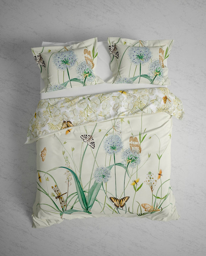 Heckett Lane Dekbedovertrek Katoen Satijn Lubin - off white