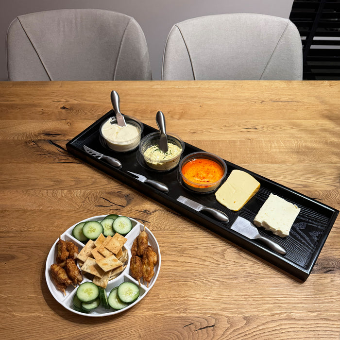 Krumble Tapasbord rond met 5 vakken - Wit