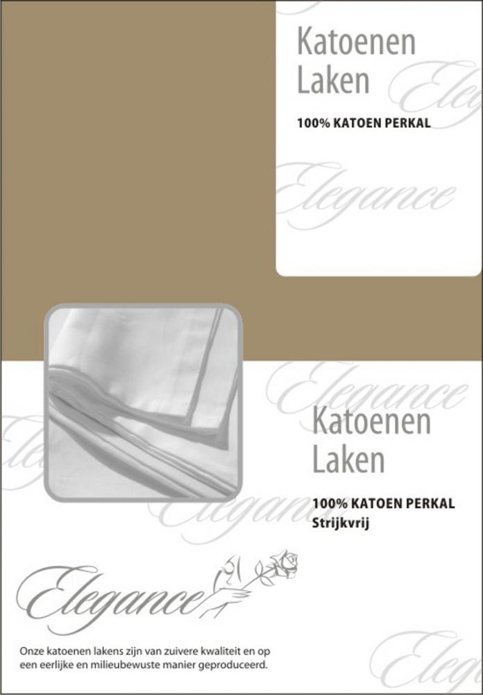 Elegance Laken Katoen Perkal zand