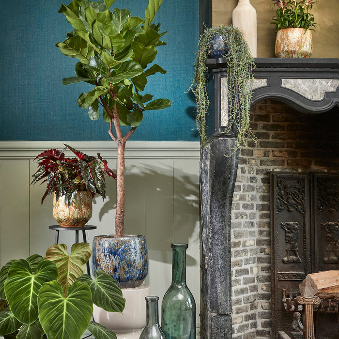 Mica Decorations Rioja Glazen Fles - H75 x Ø18 cm - Groen