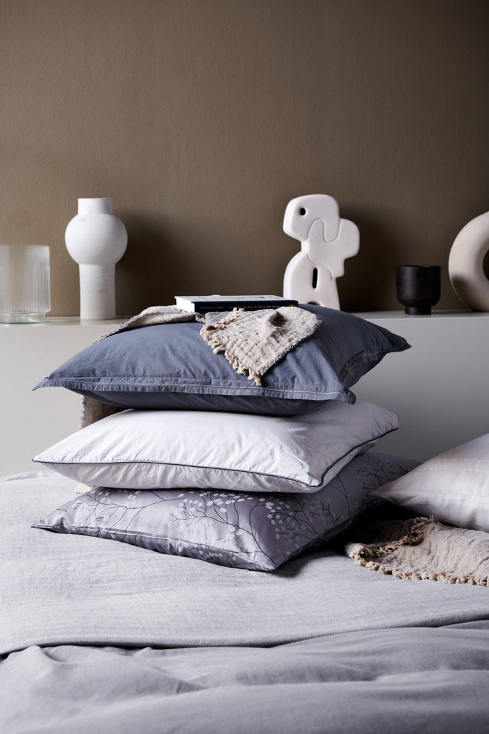 Vandyck Dekbedovertrek PURE 50 Smoke Blue 140x220 cm (percalkatoen)