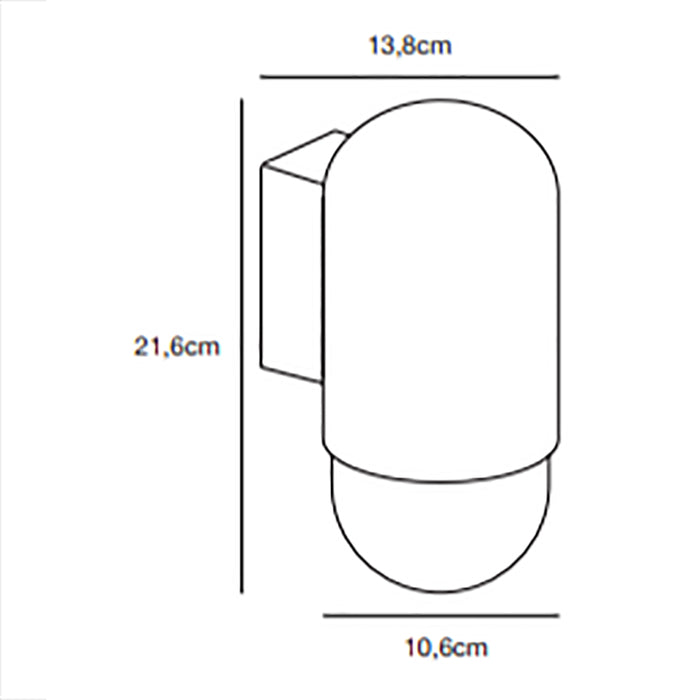 Nordlux Heka Wandlamp - Zwart