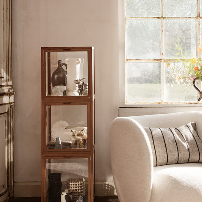 Ferm Living Miru Glass Montre Vitrinekast - Donkerbruin