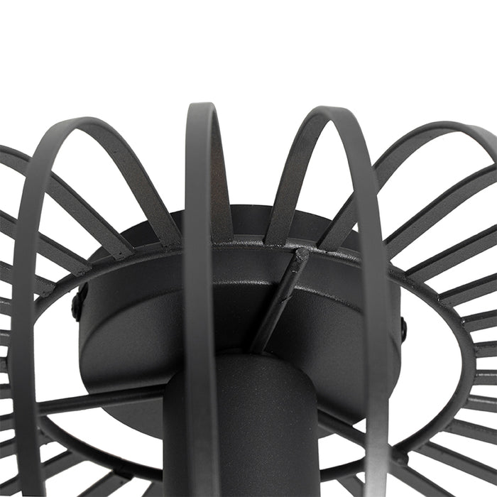 QAZQA Design plafondlamp zwart 39 cm - Johanna