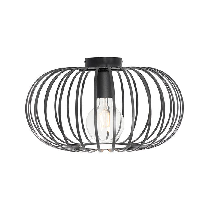 QAZQA Design plafondlamp zwart 39 cm - Johanna