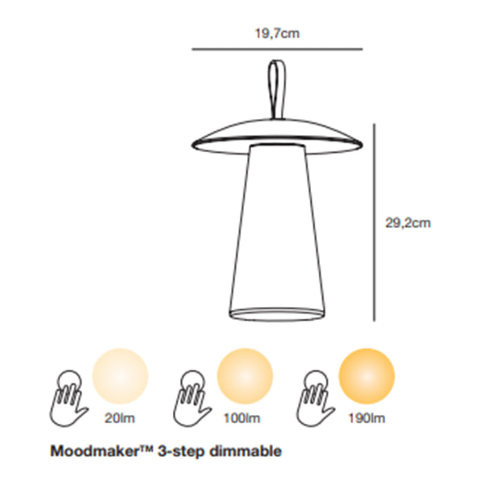 Nordlux Ara Draadloze Tafellamp
