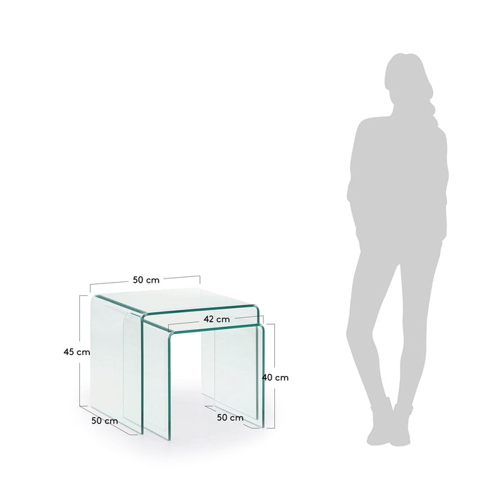 Kave Home Burano Bijzettafel - Set van 2