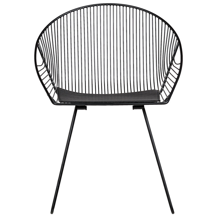 Beliani - AURORA - Eetkamerstoel - Zwart - Staal