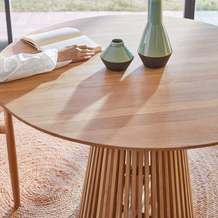 Kave Home Jeanette Eettafel - Ø 120 cm - Naturel