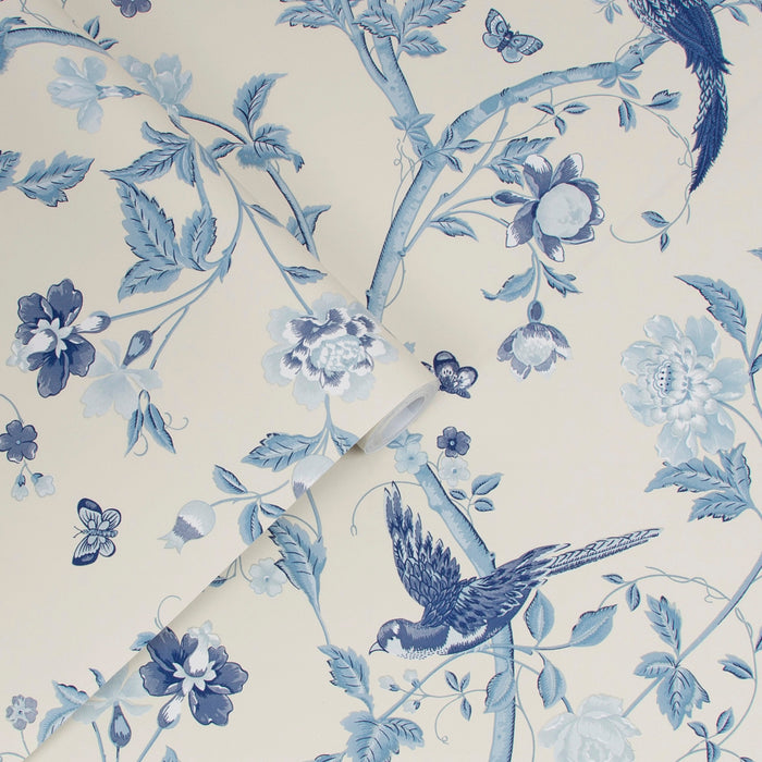 Laura Ashley - Vliesbehang - Summer Palace Royal Blue - 10mx52cm