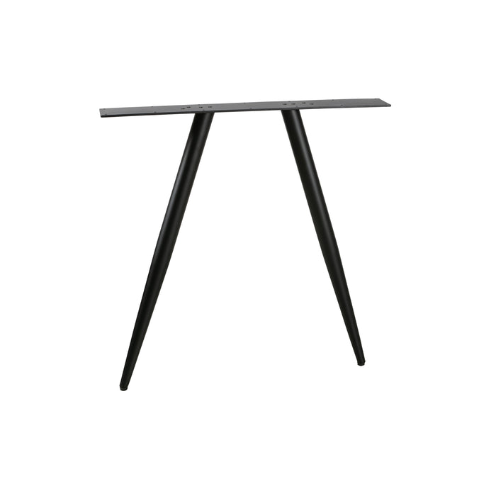 WOOOD Tablo Ovaal Tafelblad Incl. 2-Standen Poot - Grijs -74,4x220x90