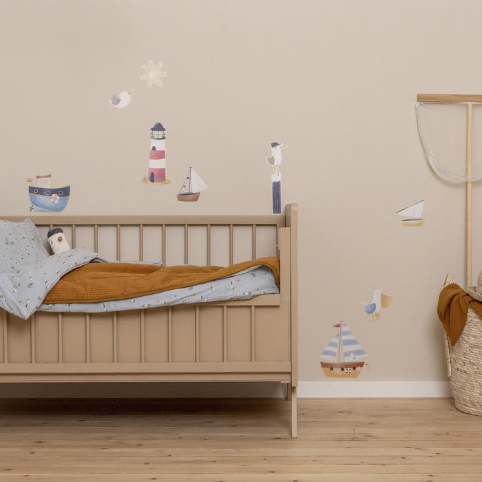 Little Dutch Sailors Bay Muurstickers - 42x30cm - boten en Vogels