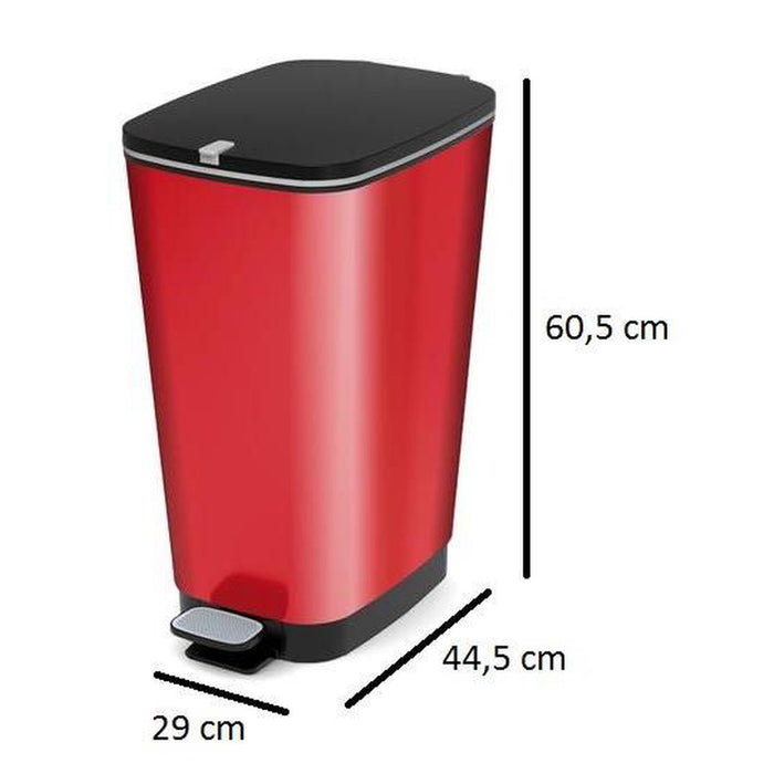 Kis Chic Bin Pedaalemmer - 50L - rood