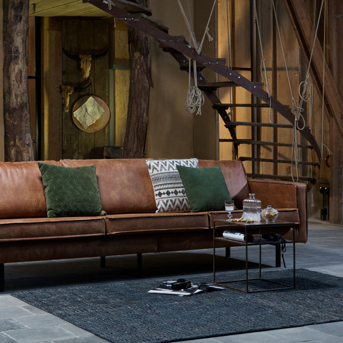 WOOOD Rodeo 3-zitsbank - Eco-leder - Cognac