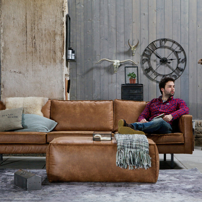 WOOOD Rodeo 3-zitsbank - Eco-leder - Cognac