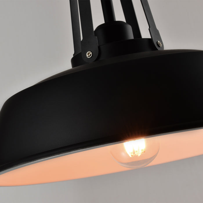 QUVIO Hanglamp rond zwart - QUV5080L-BLACK