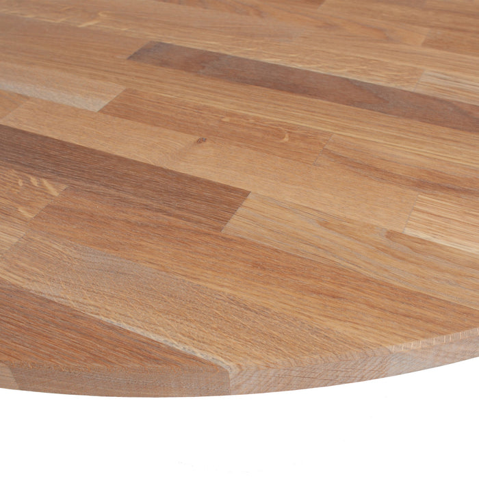 WOOOD Tablo Rond Tafelblad Incl. 2-Standen Poot Conisch - 74,4x120x120