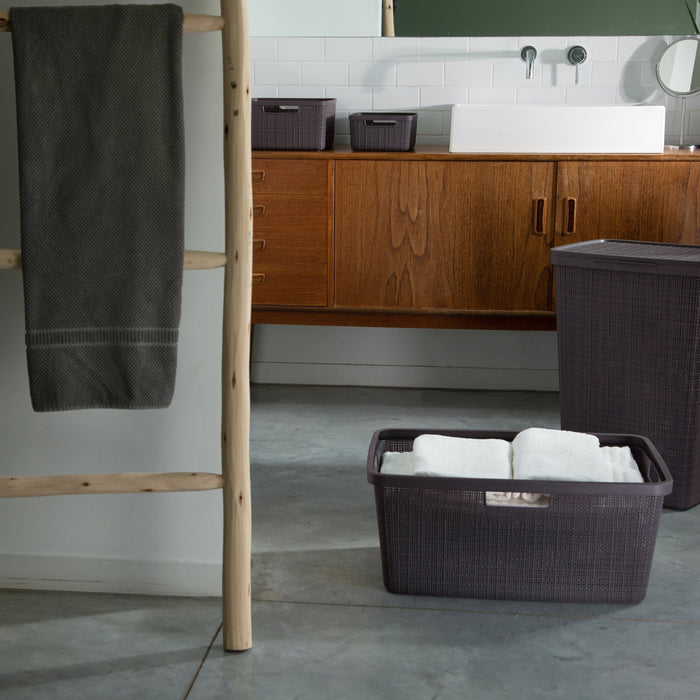 Curver Jute Wasbox 58 Liter - Peppercorn