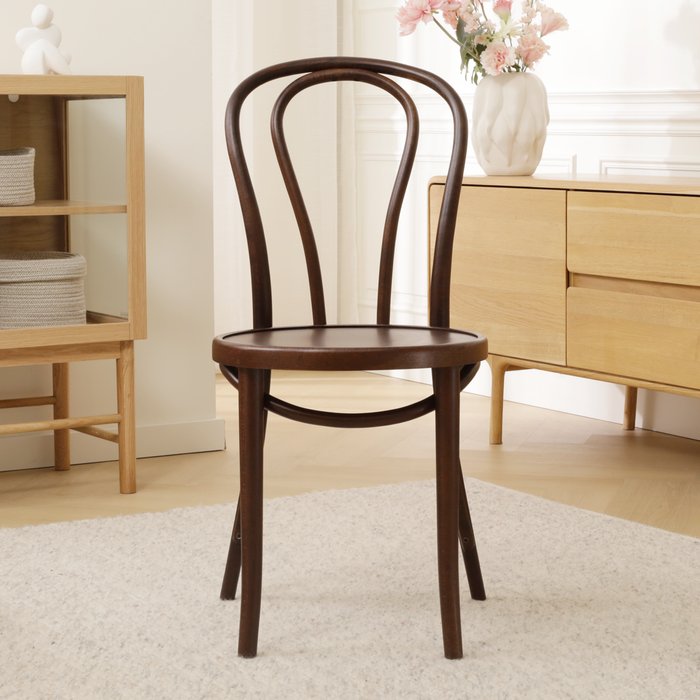 Fameg Vienna Thonet No.18 Houten Bistrostoel Walnoot