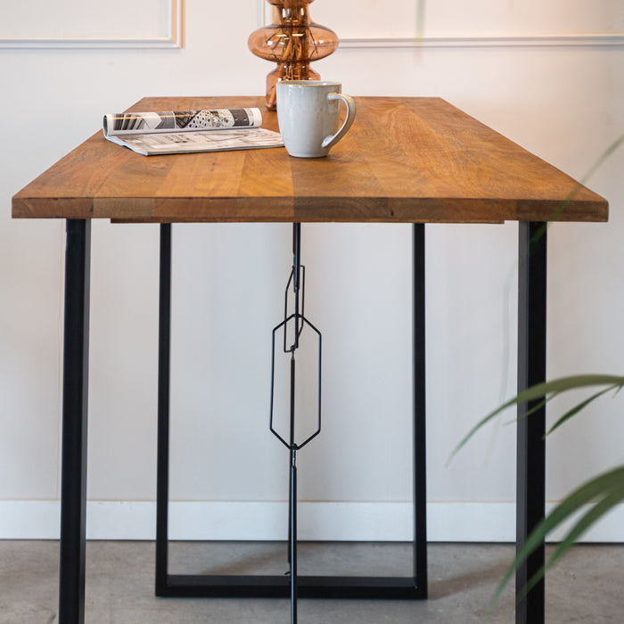 Dimehouse Industriële bartafel Vegas 130x70x110 cm Mangohout