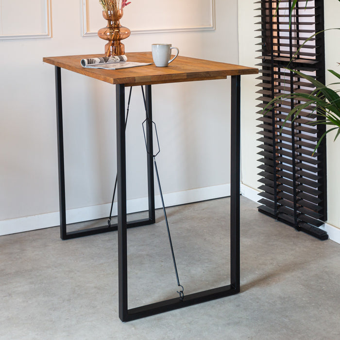 Dimehouse Industriële bartafel Vegas 130x70x110 cm Mangohout