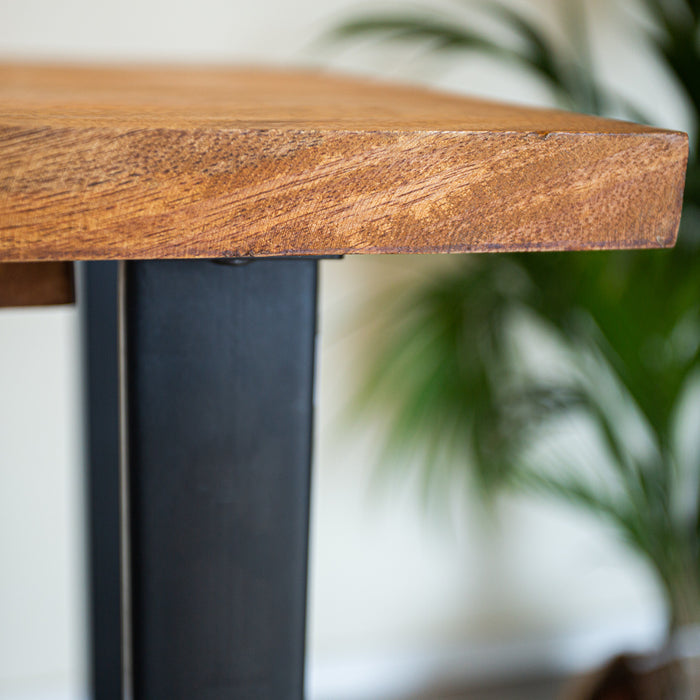 Dimehouse Industriële bartafel Vegas 130x70x110 cm Mangohout