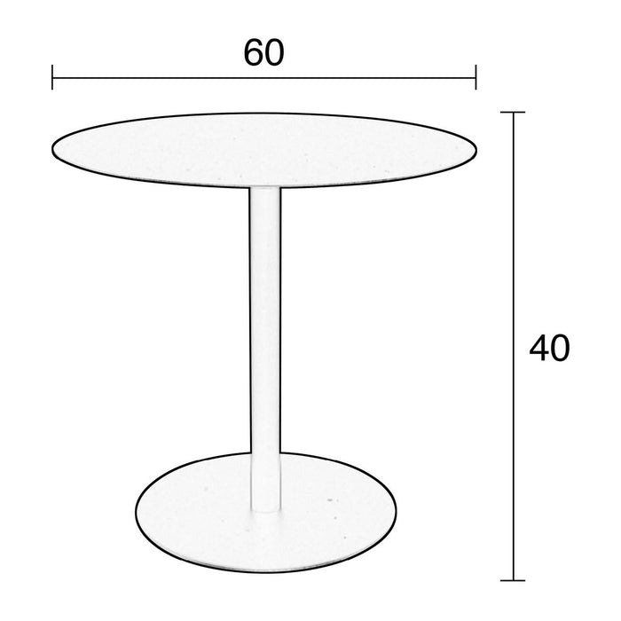 Zuiver Snow Bijzettafel