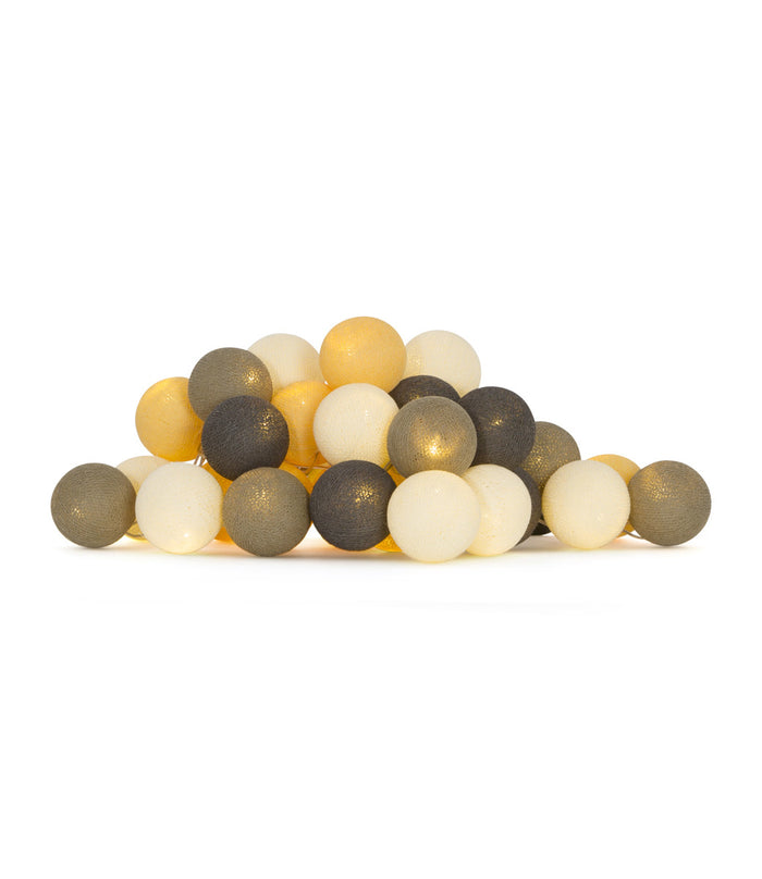 Cotton Ball Lights Regular lichtslinger oranje - Clay 35