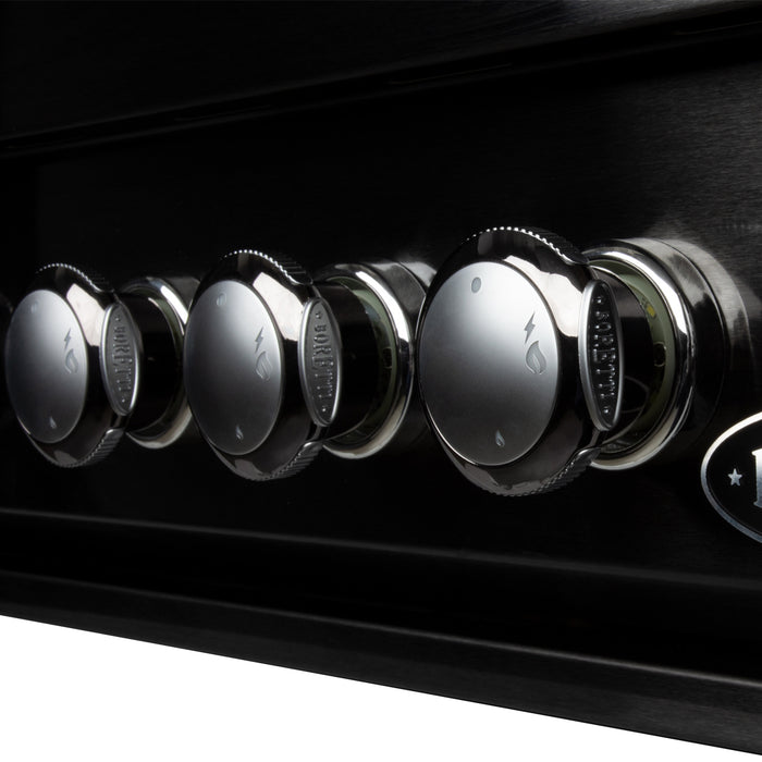 Boretti Imperatore Nero Gasbarbecue - 5 Branders