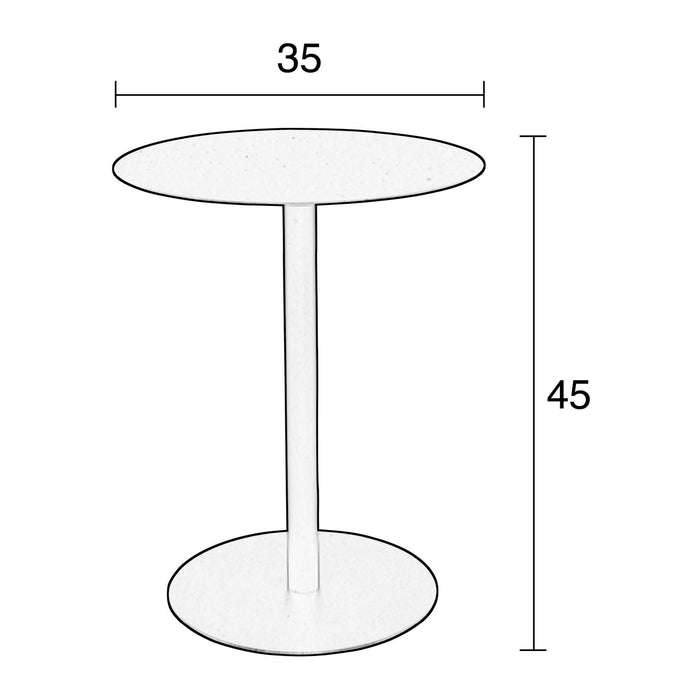Zuiver Snow Bijzettafel