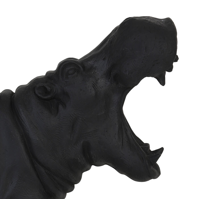 Light & Living Hippo Tafellamp Zwart|Geel