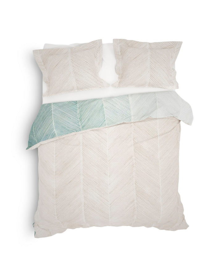 Heckett Lane Dekbedovertrek Katoen Satijn Sabana - urban blue