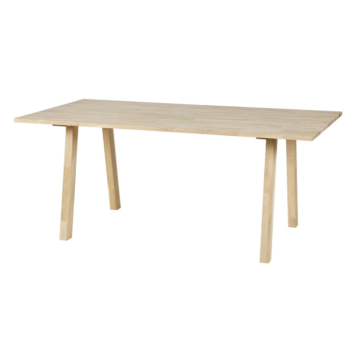 WOOOD Tablo Tafelblad Incl. A-Poot - Onbehandeld - Eiken - 74,4x160x90