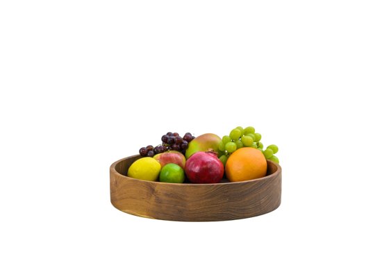 TMS - Fruit | Sla schaal - Teak - Ø 35 cm - Bijenwas