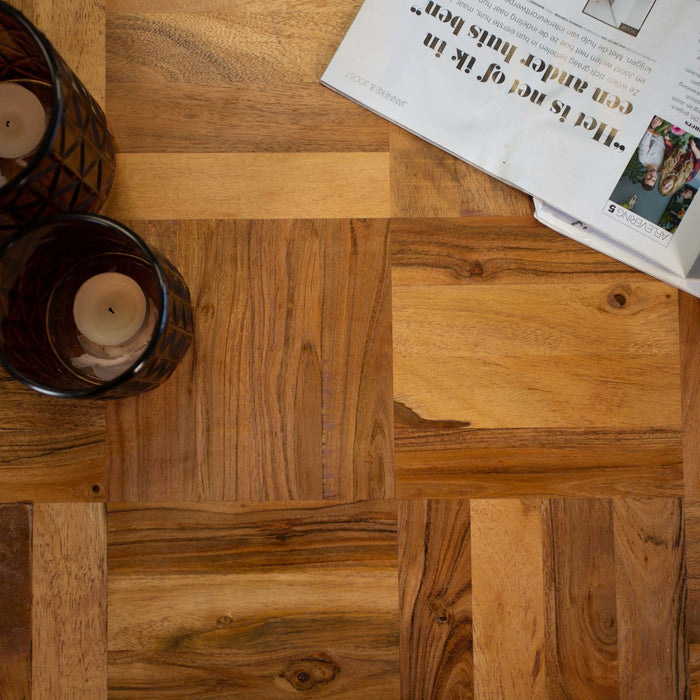 Dimehouse Industriële vierkante salontafel Harris 60x60 cm