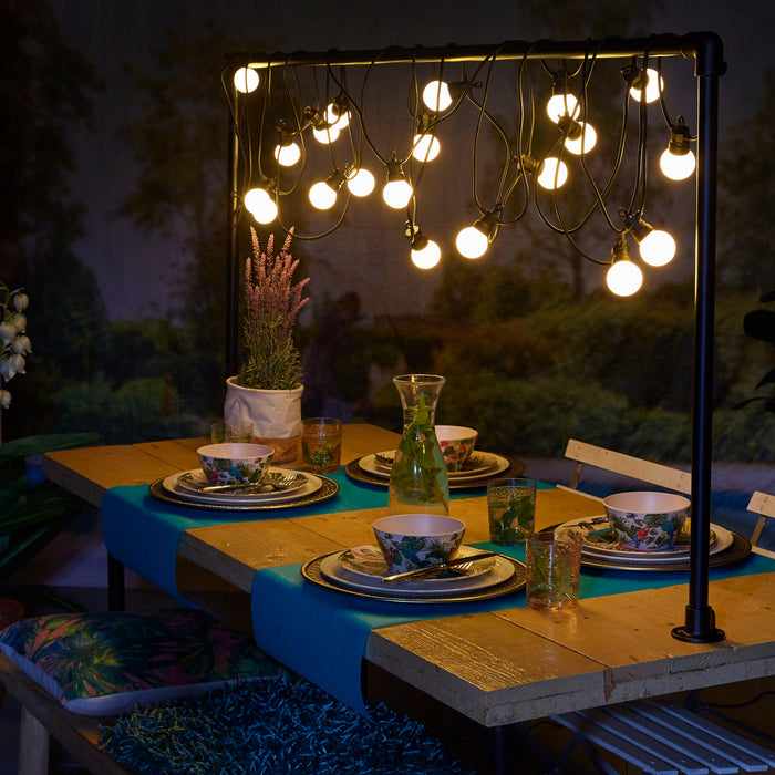 Luxform Honolulu Lichtsnoer 4,5m/10 Lampen 24V Wit