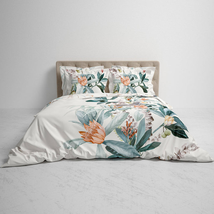 Heckett Lane Dekbedovertrek Katoen Satijn Antoni - urban blue