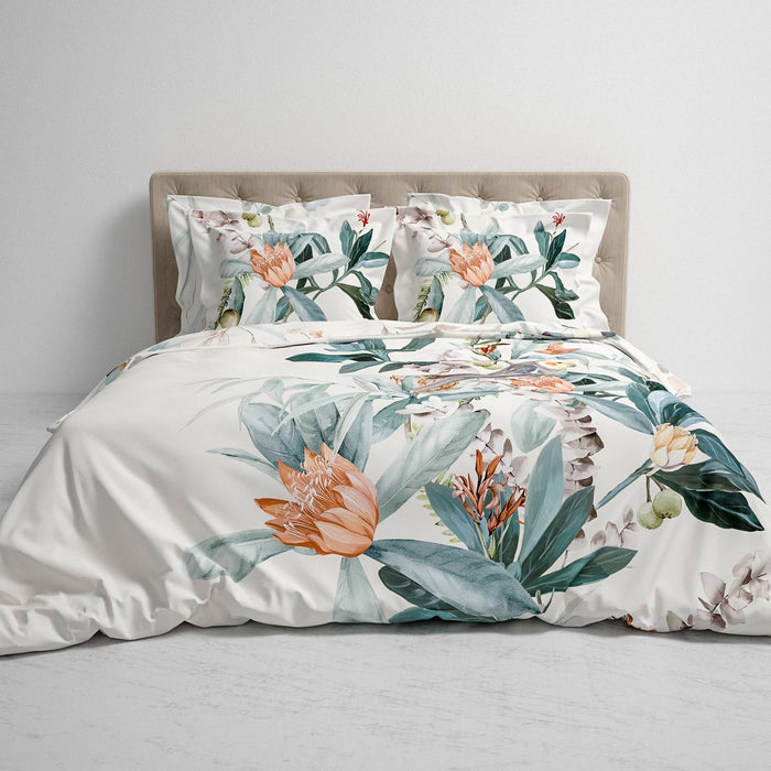 Heckett Lane Dekbedovertrek Katoen Satijn Antoni - urban blue