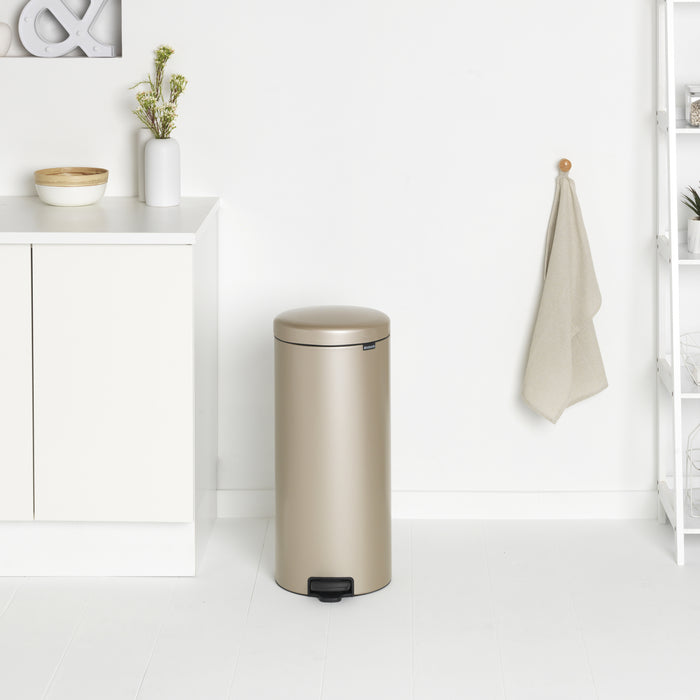 Brabantia NewIcon Pedaalemmer 30 L - Metallic Gold