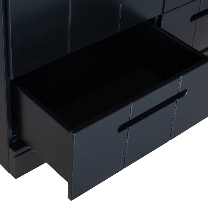 WOOOD Connect Kledingkast H 195 x B 140 x D 53 cm - Lades, Planken en Roede - Zwart