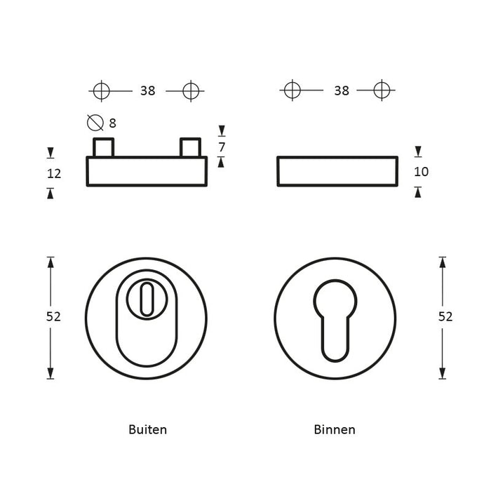 Intersteel Veiligheidsrozet SKG*** rond massief kerntrekbeveiliging