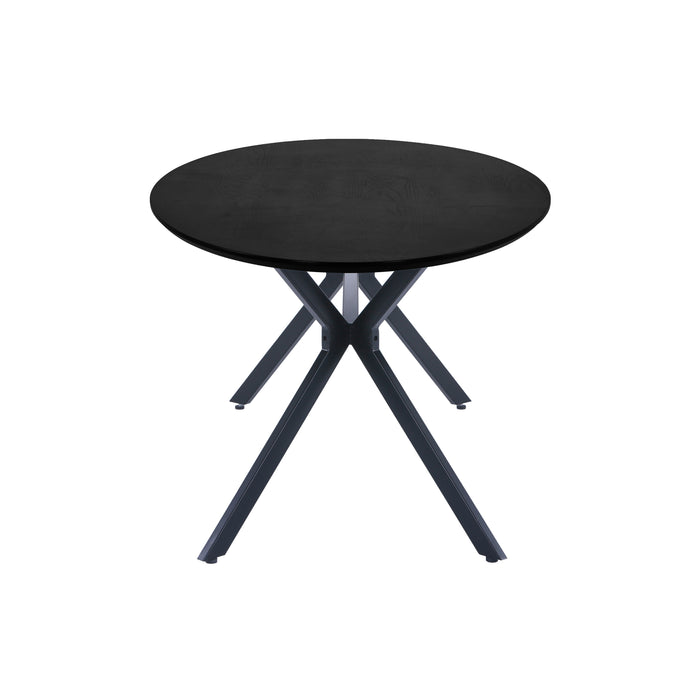 WOOOD Bruno Eettafel - B 220 x D 100 cm - Zwart