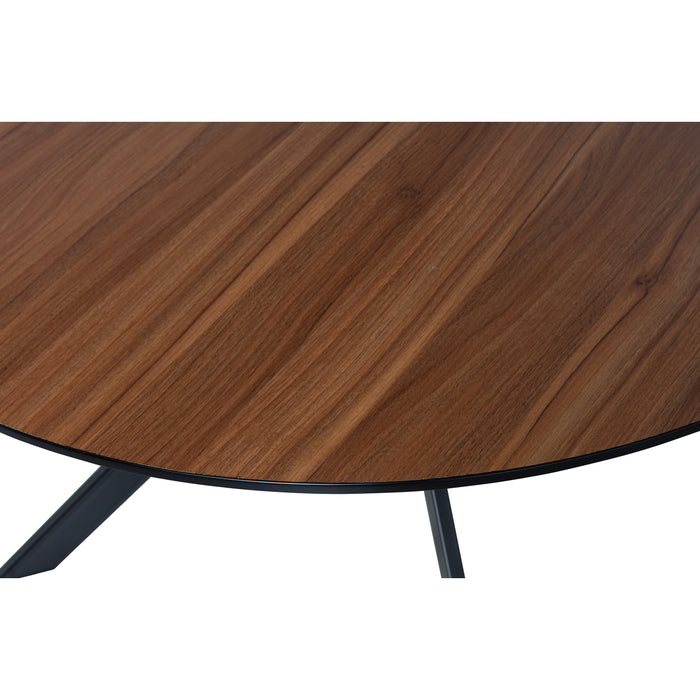 WOOOD Bruno Eettafel - Ø 120 cm - Walnoot