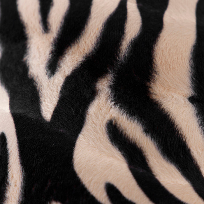 QAZQA Velours lampenkap zebra dessin 20|20|20 gouden binnenkant