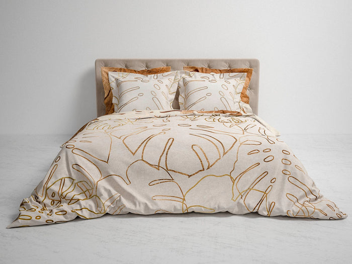 Heckett Lane Dekbedovertrek Katoen Satijn Roca - rustic brown