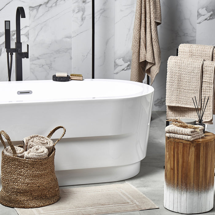 Beliani - ATAI - Handdoek set - Beige - Katoen